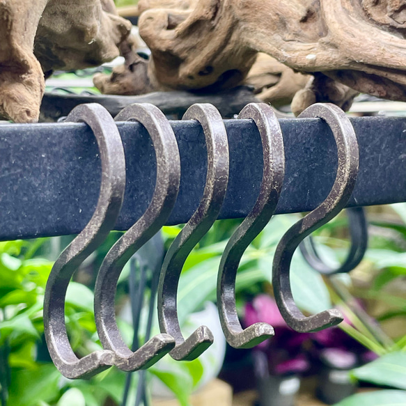 アイアン S字フック Sサイズ 5本セット アンティーク ハンギング