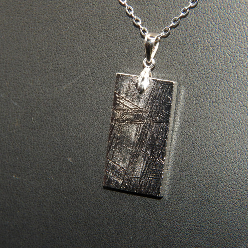 他では絶対に作れない！！生から作ったギベオン隕石ペンダントトップ