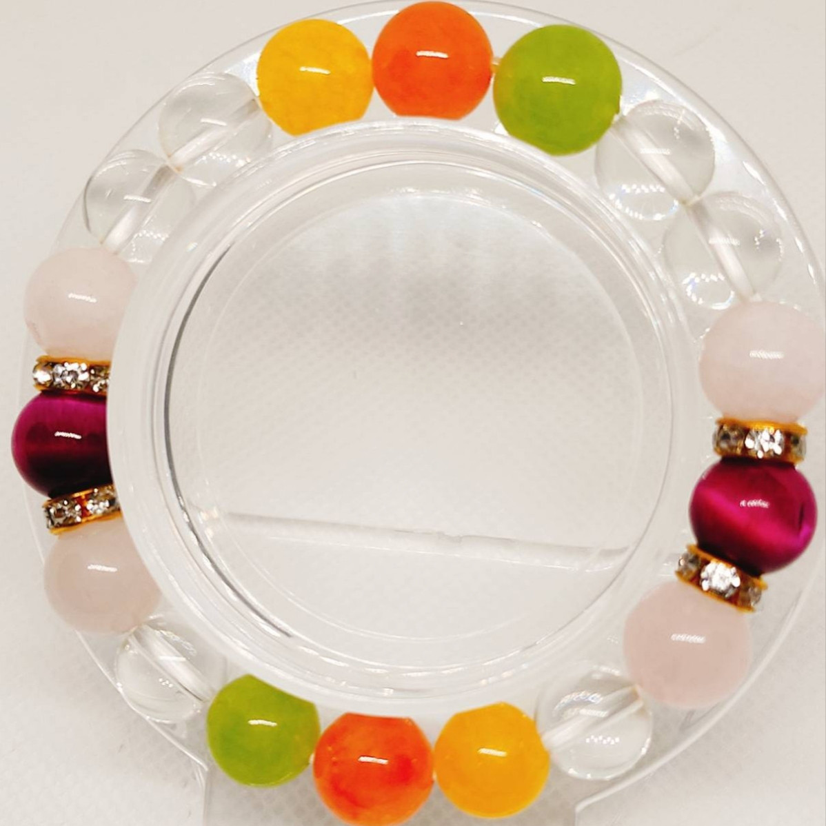 （６）水晶　ナチュラルグリーンレースジェイド　ナチュラルゴールデン太陽石翡翠　イエローアンバージェイド　ローズレット　ロ