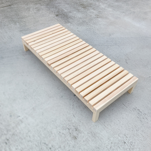 ちょっと長い脚付きナチュラルすのこ その他家具 家具工房KARIMIKI