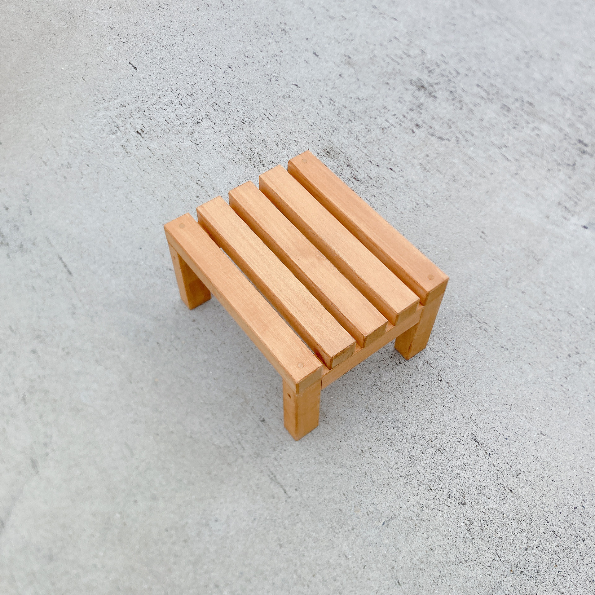 ライトオークの小さいすのこベンチスツール ソファ・ベンチ 家具