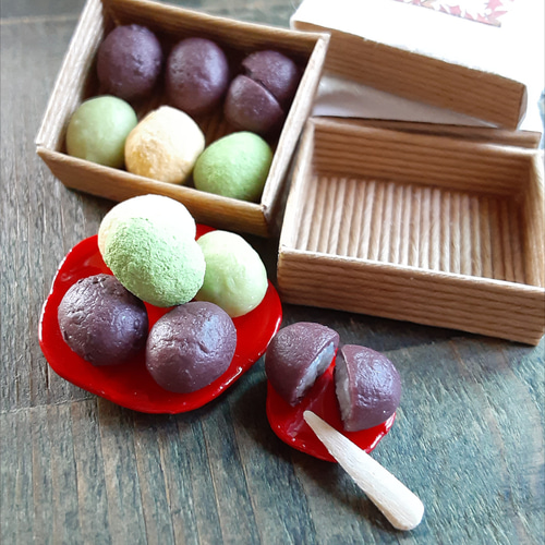 ミニチュア『おはぎセット』(1箱) ミニチュアおはぎ ミニチュア