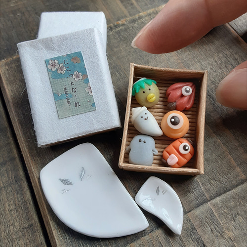 ミニチュア『妖怪和菓子セット』(1箱) ミニチュア和菓子 妖怪