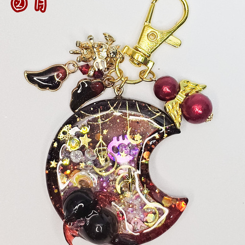 ニャンとも可愛い天使と悪魔キーホルダー〜悪魔〜 キーホルダー Stella