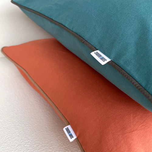 クッションカバー 45cm角 〖無地のテラコッタ〗 クッション