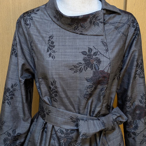 SOLD 着物リメイク ワンピース 大島紬 M〜L ワンピース さらあお 通販