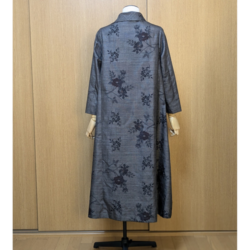 SOLD 着物リメイク ワンピース 大島紬 M〜L ワンピース さらあお 通販