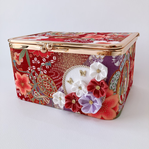 カルトナージュ×つまみ細工 ジュエリーボックス その他ケース MINOMU