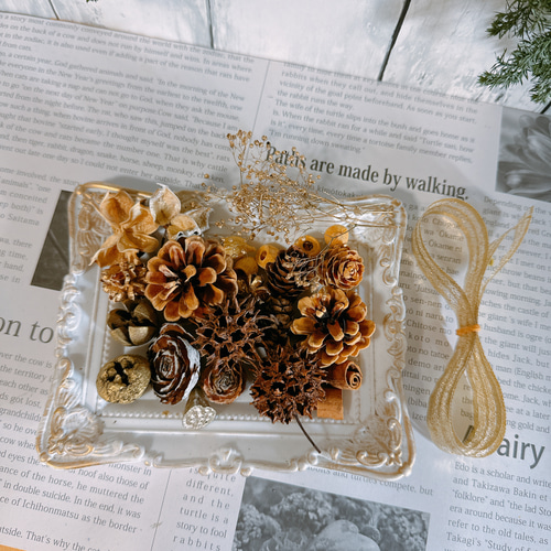 クリスマススワッグキット 48cm ハンドメイドキット 手作りキット