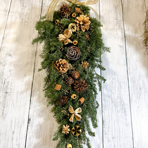 maa様 Merrychristmas静かな森のクリスマスリース✼スワッグ 2点