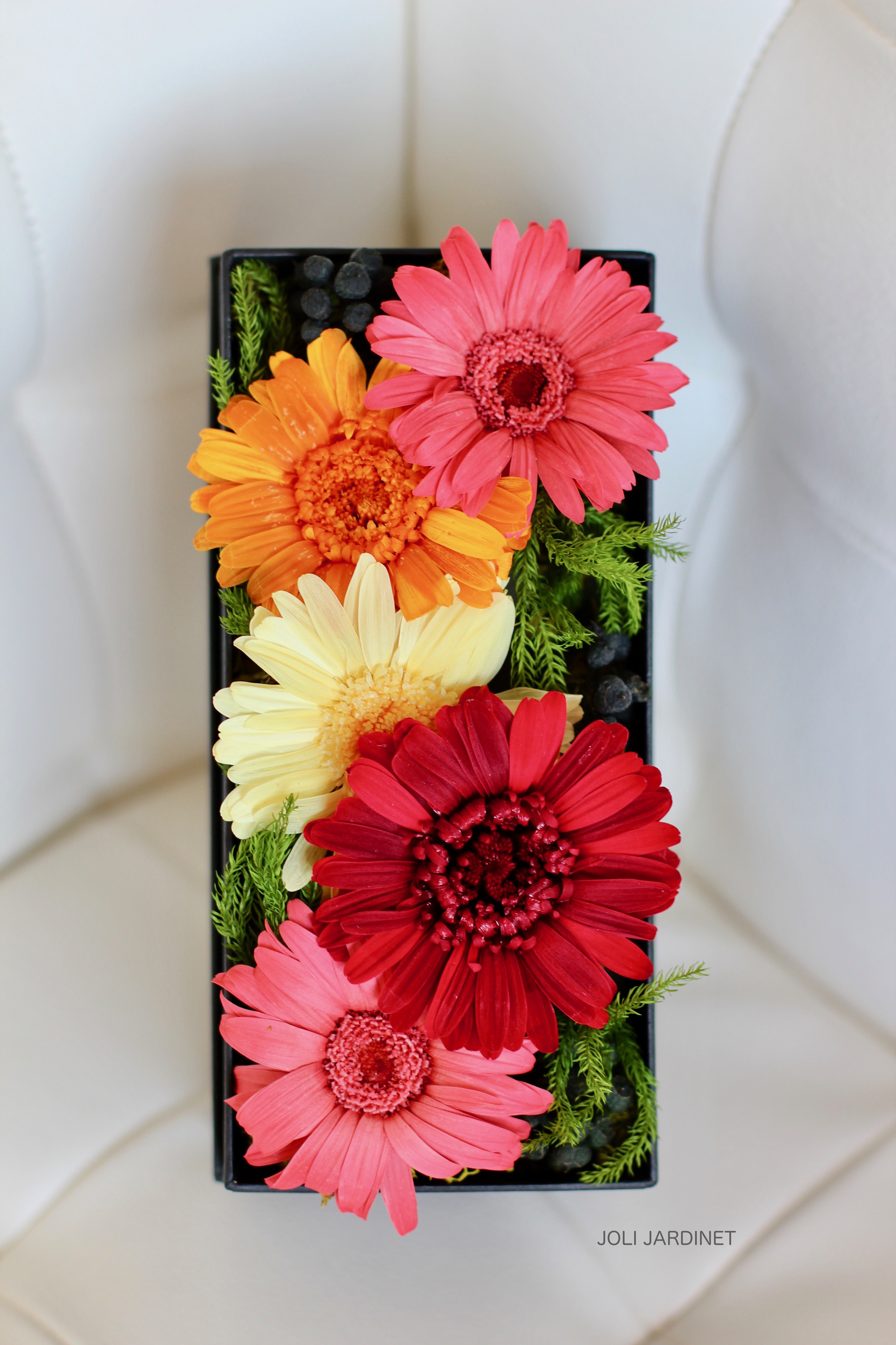 フラワーボックスアレンジメント　長方形（M） [ プレゼント・お祝いに♡ ] プリザーブドフラワー