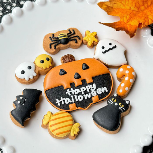 ハロウィン☆わいわいクッキー♪ ハロウィンver【数量限定デザイン缶】カラフルで可愛い