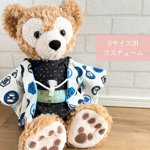 ダッフィー ビルドアベア 紋付き 袴 コスチューム 着物 お正月 結婚式 七五三 ダッフィー 着物 羽織 服 可愛い かわいい コスチューム 着せ