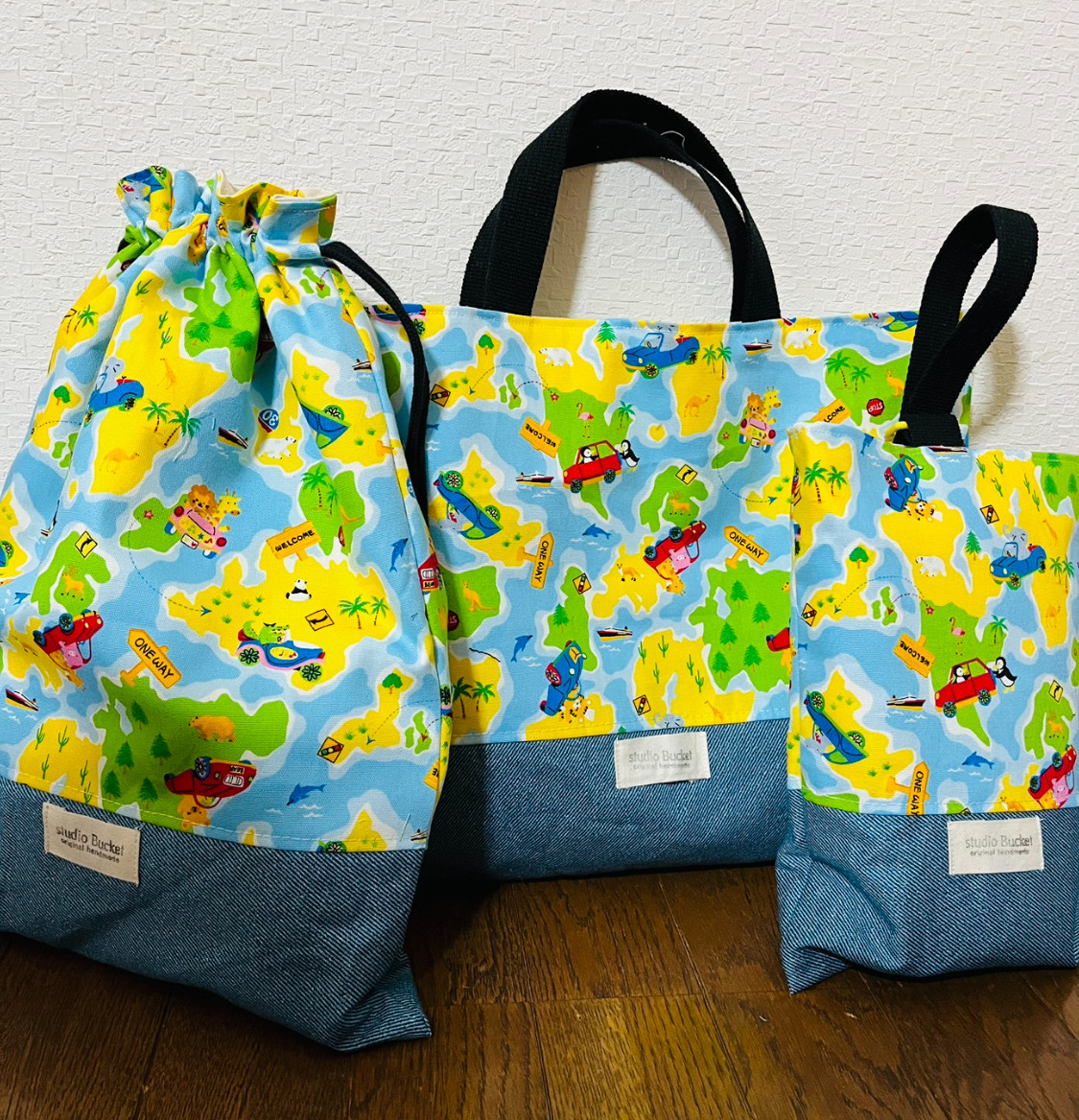 【再販】★入園、入学★レッスンバッグ、お着替え袋、シューズ袋セット