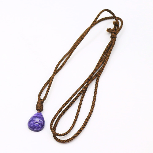 チャロアイト穴あきルース loose_stone80 チャロアイト 穴あきルース loose_stone80 ネックレス・ペンダント