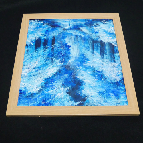 油絵 油彩 油彩画 絵 絵画【冬の森川】 油絵 油彩 油彩画 絵 絵画【冬の森川】 絵画 HR 通販 18344044