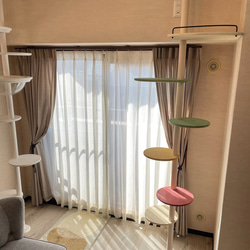 キャットタワー テラスコンパクトに新色追加！　個性で差のつく選べるポイントカラーバージョン！ 14枚目の画像