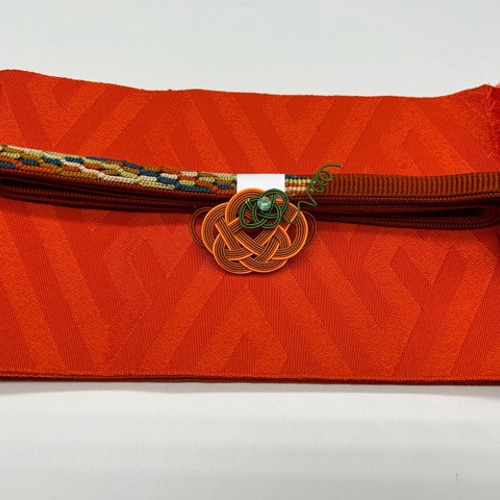 ハロウィン企画】2469単衣半幅帯＆ハロウィン帯留め ・帯締め 和装小物