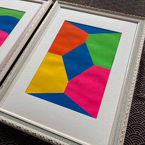 コンセプチュアル・アート コンセプチュアルアート【アンタイトルドな層と形】（2枚セット