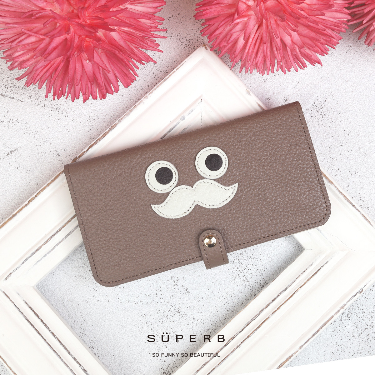 【おひげスマホ/全22色】思わず誰かに見せたくなる/おひげスマホケース【全機種対応】手帳型 カード入れ