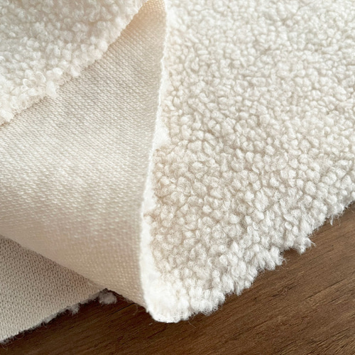 アルパカボア W幅165cm 無地 生地 布【50センチ単位】高級 厚手 冬用