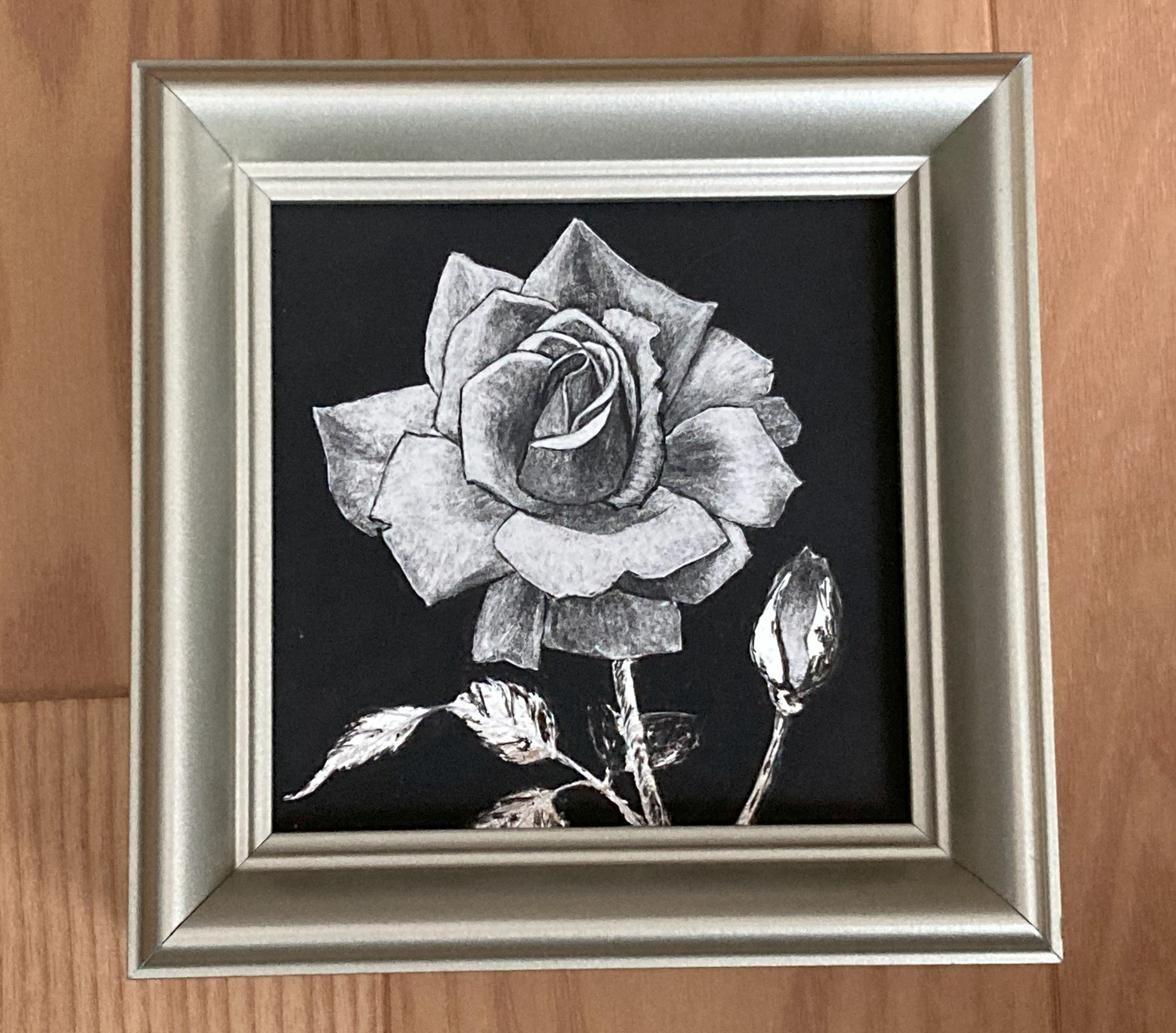 ☆ 今井ロジン ☆「 バラ 」油絵　SMサイズ　新品額！ imgrc0110210981.jpg