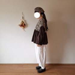 サイドリボン エプロンワンピース リネン ワンピース toimême 通販