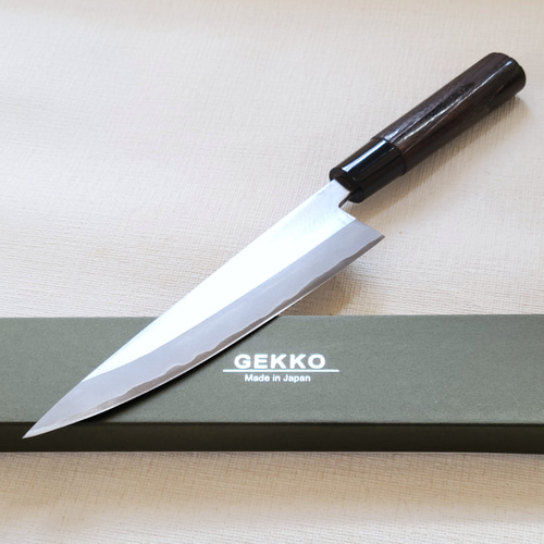 月光作 青紙2号 磨 牛刀包丁 190㎜ #1410 焼栗柄 包丁・ナイフ GEKKO