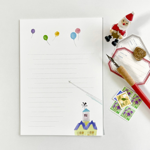 おさんぽレター　追加の便箋＆ミニシールのセット 3枚目の画像