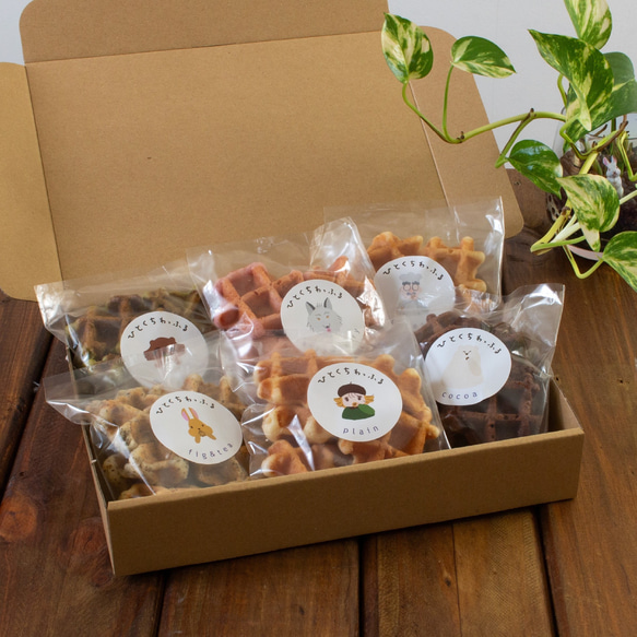 送料込み　ひとくちわっふる６種類セット 1枚目の画像