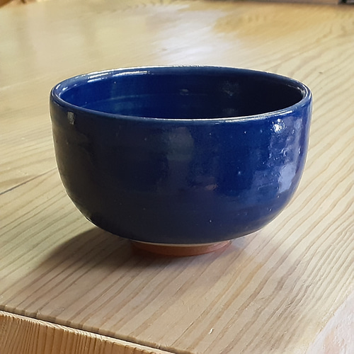 備前焼 デニム備前 抹茶碗 ブルー② 新作 Creema限定 備前焼緋襷藍釉