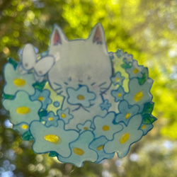アクリル画原画⭐︎ユニコーンと一緒に⭐︎ 絵画 白猫room
