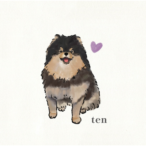 ペットイラスト オーダーメイド うちの子イラスト プレゼント 犬