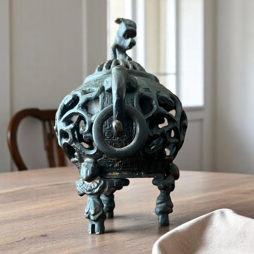 美しい装飾の陶器　香炉　獅子 唐銅 獅子香炉 - 清課堂オンラインストア