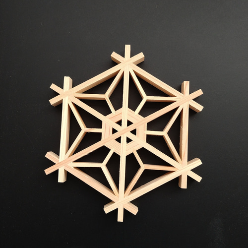 桜 組子 コースター キット 木工 木工品 プレート コースター ウッド