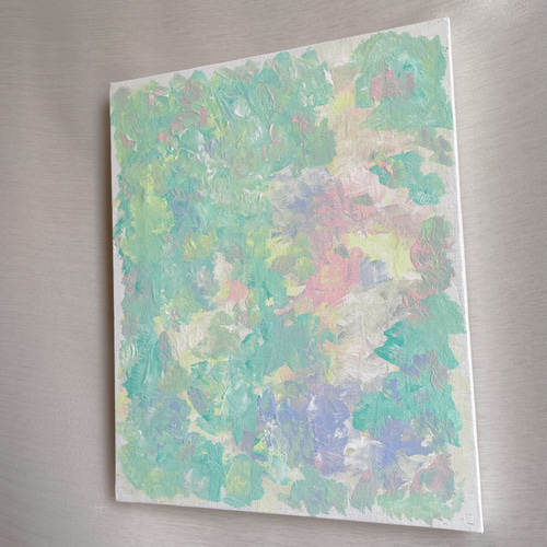 優しい色✴︎絵画 カラフル パステル アート インテリア キャンバス