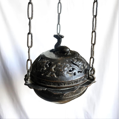 釣(吊)透香炉 安土桃山時代 ディフューザー・アロマポット antique art