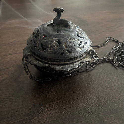 釣(吊)透香炉 安土桃山時代 ディフューザー・アロマポット antique art