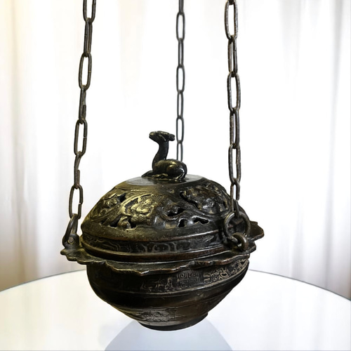 釣(吊)透香炉 安土桃山時代 ディフューザー・アロマポット antique art