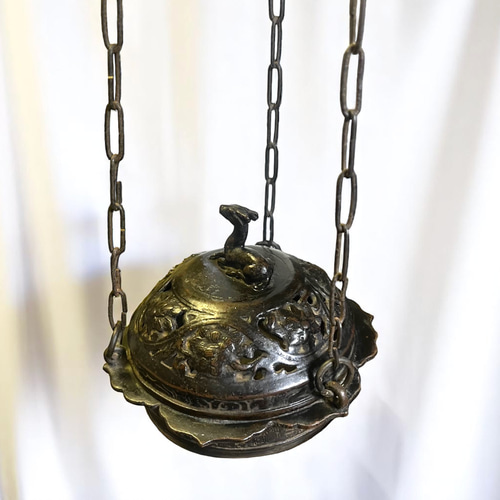 釣(吊)透香炉 安土桃山時代 ディフューザー・アロマポット antique art