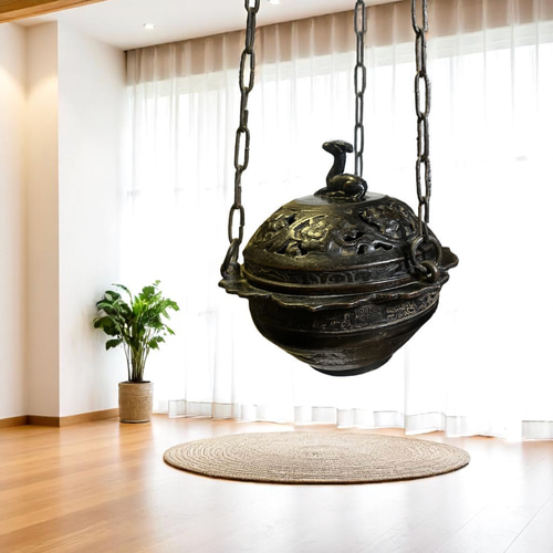 釣(吊)透香炉 安土桃山時代 ディフューザー・アロマポット antique art