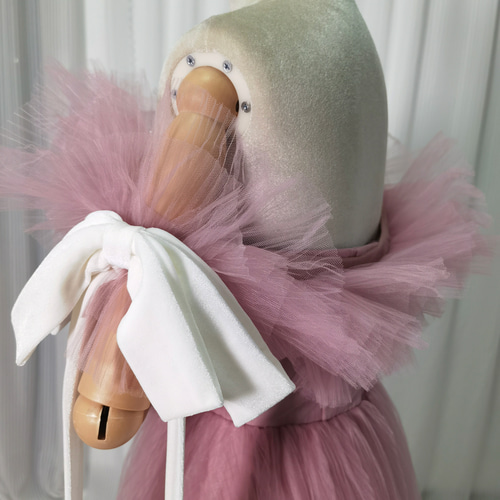 送料無料！カラードレス ピンク オフショルダー プリーツドレス リボン  