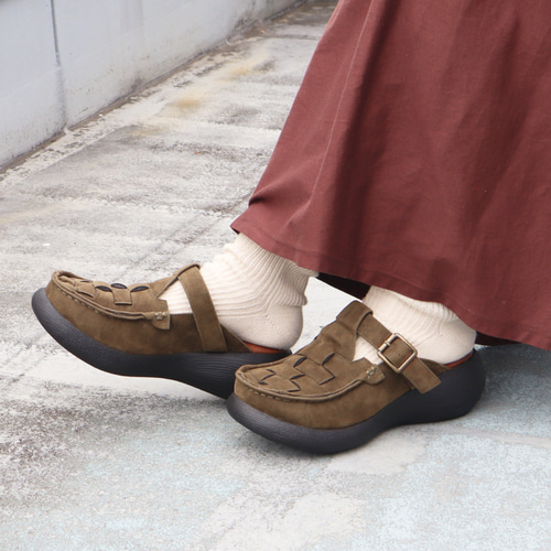 スエードアミコミサボ | 厚底 サボサンダル 秋冬 レディース Nuts