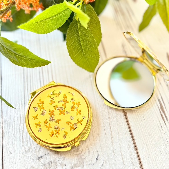 金木犀のコンパクトミラー 手鏡 Pasa Pasa（パサパサ） 通販 18346564