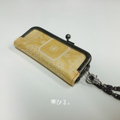 ✳︎Inkan pouch✳︎印鑑ケース✳︎がま口✳︎未使用帯リメイク 