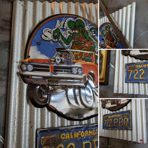 ガレージ雑貨 カリフォルニア RAT FINK ウォールデコ ラット