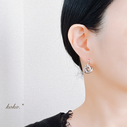 最終値下げ　 ピアス　イヤリング　シルバー ピアス イヤリング | ジルコニア | 星&月モチーフ | シルバー | (BC