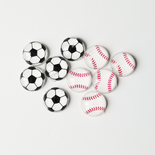 6個セット】プラ・miniミニ・パーツ（ネイル）・ボール【半立体