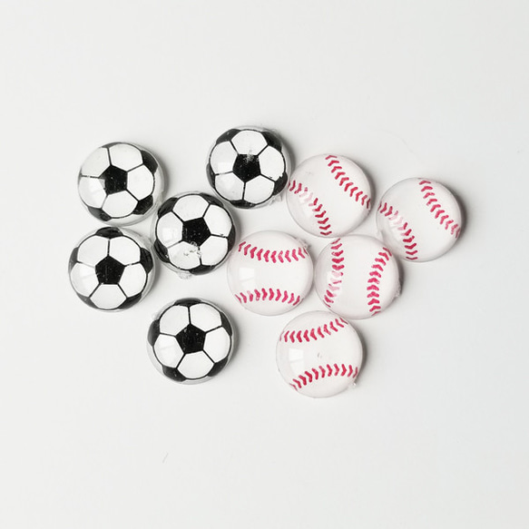 6個セット】プラ・miniミニ・パーツ（ネイル）・ボール【半立体