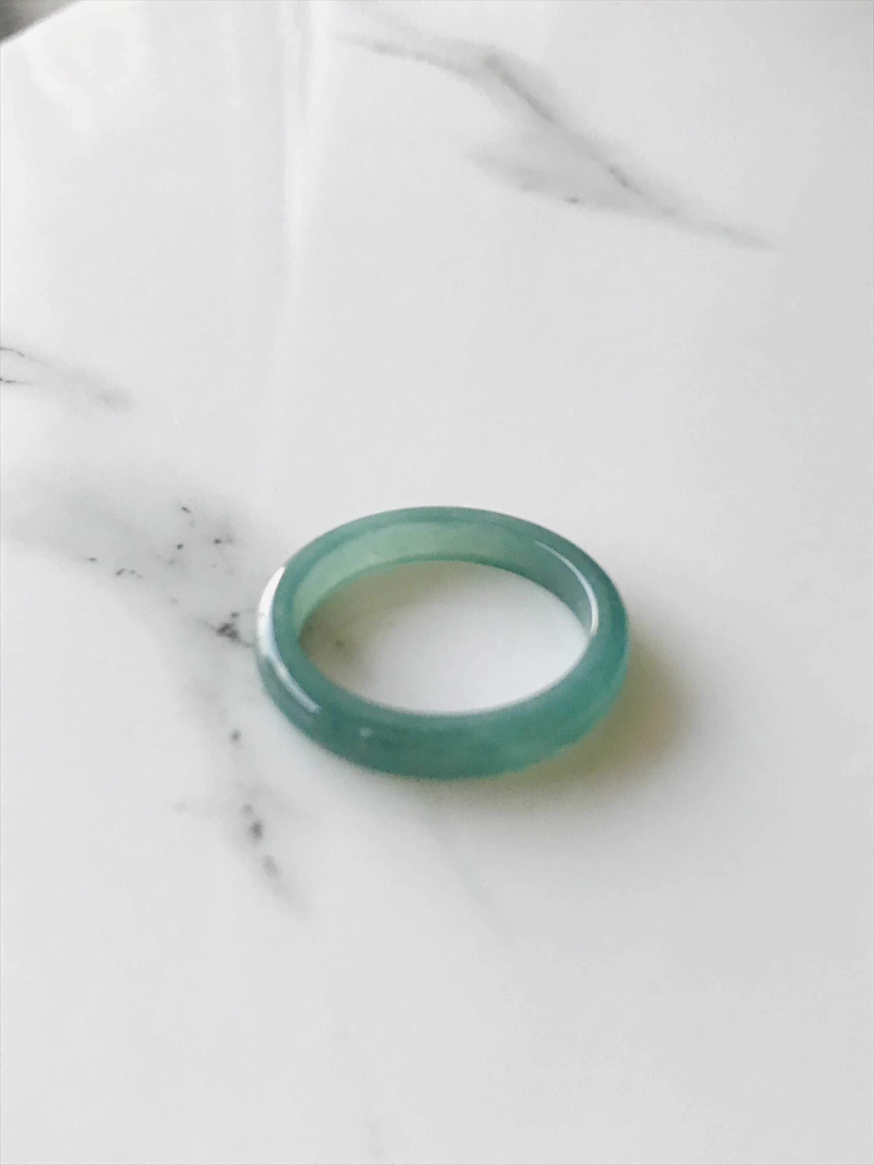 [R58-009］ ジェイド　JADE ヒスイ　本翡翠　くりぬき　リング　天然石　一点物　グアテマラ産　20号